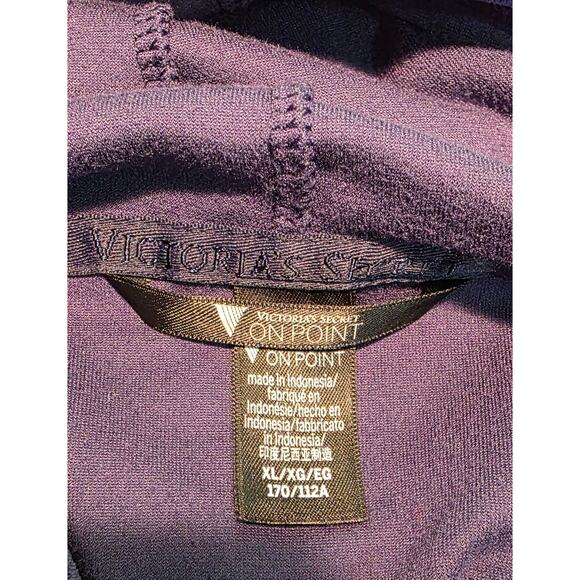 Victoria's Secret On Point Women's Blue Cropped Velvet Hoodie‎ Size XL - Picture 4 of 6